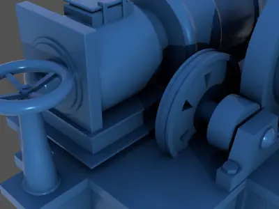 WW2 Littorio Class winches - Commercial license - 1-200 scale 3D print model