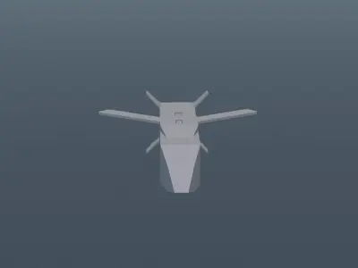 Stealth Cruise Missile  Low-poly 3D model