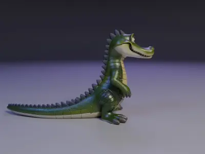 alligator 3D print model