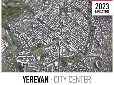 Yerevan Low-poly 3D model