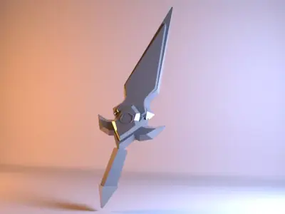Texture Ready Dagger Free low-poly 3D model