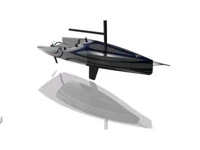 sailing boat hull Free 3D model