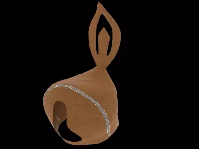 Austringer style falcon hood 3D model