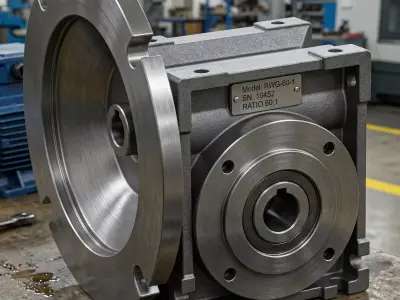 Right-Angle Worm Gear Speed Reducer  NEMA 56C  60 Ratio 3D print model