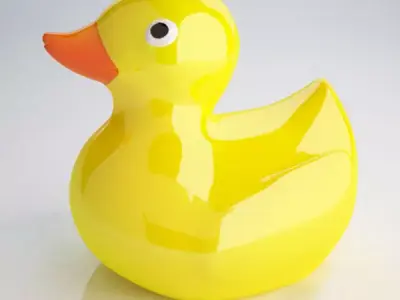 Rubber Duck Low-poly 3D model order