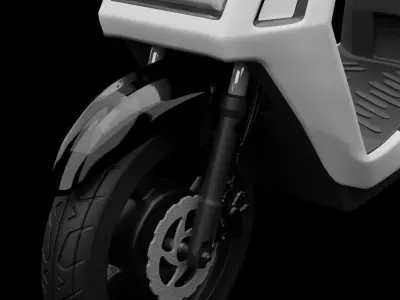 E-Skoot Motorcycle Elctric Vehicle Concept 3D Model 3D model