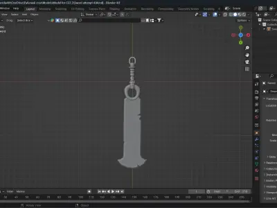 Nephrite sword Free 3D model