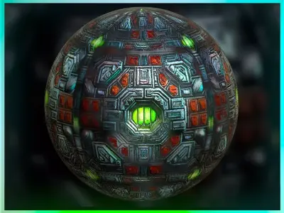 PBR Sci-Fi Seamless Realistic Material SBSAR 4k Texture 044 Texture