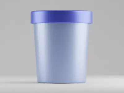 Ice cream container 3D model