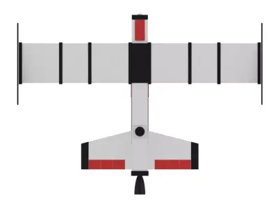 Reconnaissance UAV Low-poly 3D model