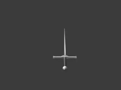 Konchar Sword 3D Model Low-poly 3D model