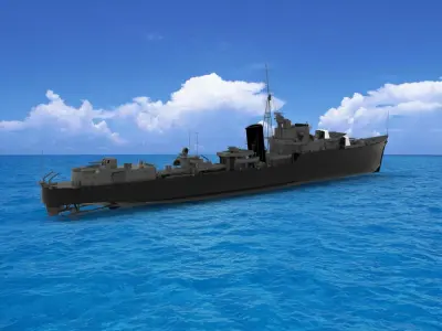 HMS Javelin 3D model