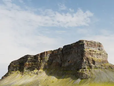 Table Mountain Cliffs - 3D PBR Model 3D model