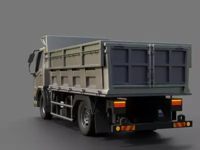 Mitsubishi Fuso Fighter Dump Truck 3D model