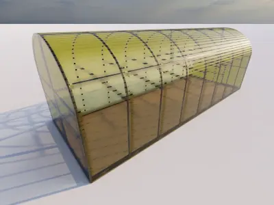 Glass building-Commercial building-building classic 3D model