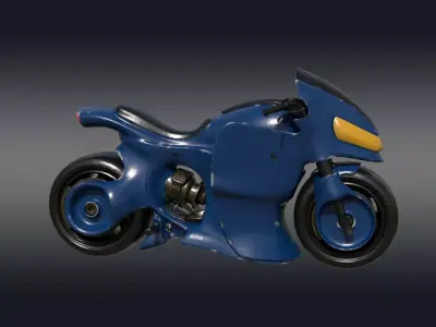3D Heavy Bike Yamaha Low-poly 3D model