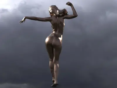 Four Elements Wind Sculpture 1 3D model