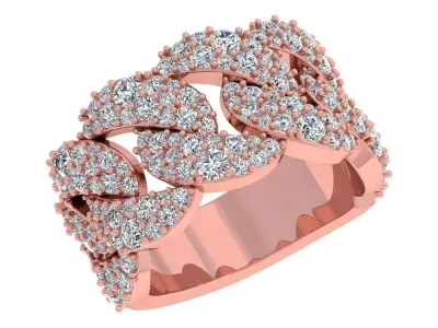 Cuban Ring 3D print model 2