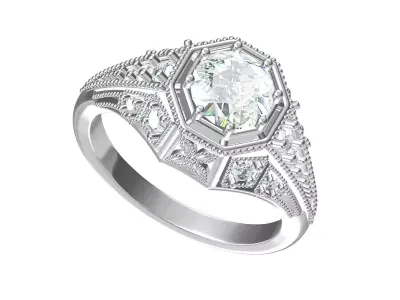 Wedding Ring  3D print model 234