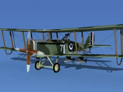 Airco DH-4  V01 Bomber 3D model