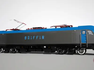 E4MSU train Low-poly 3D model