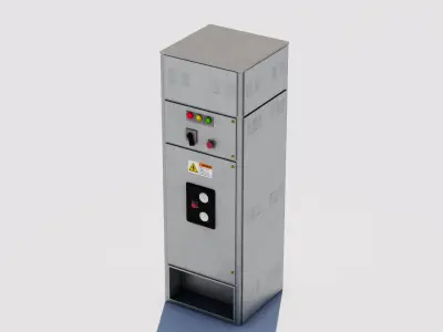 Electrical Box 11 Low-poly 3D model