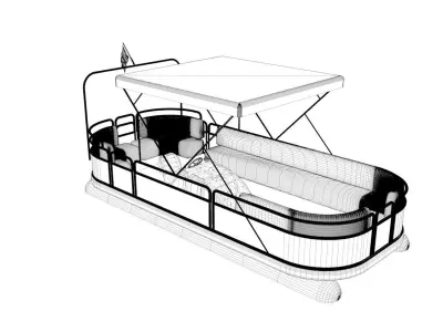 River Ferryboat 3D model