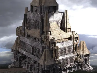 Covens Tower Cathedral  3D model