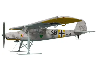 fieseler fi 156 storch C-3 3D model purchase