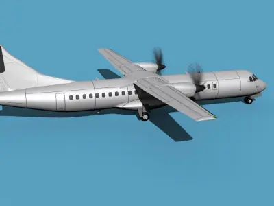 ATR  ATR-72-600 Unmarked 1 3D model