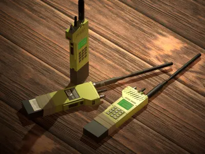 Military-Radio-Portable Low-poly 3D model
