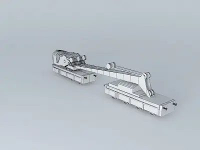 RAILWAY CRANE Sidings Junk Free 3D model