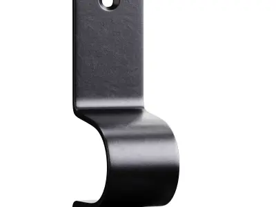 Polished Nickel Stair Runner Rod Bracket holder 3D model
