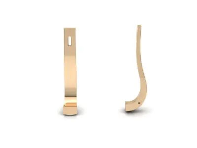 Latch back earrings 3D print model