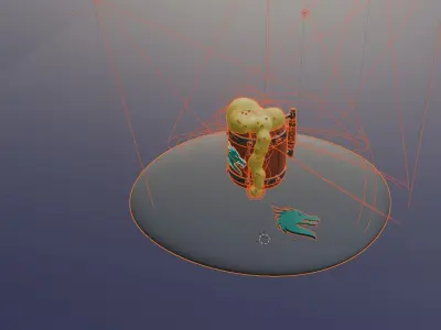 Viking Glass Animation 3D model