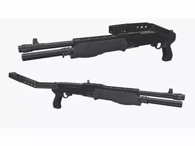 Franchi SPAS-12 Free low-poly 3D model