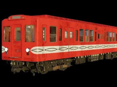 Mitsubishi Eidan Series 300 Subway Train 3D model