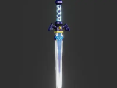 Wings Sword 3d Model 3D print model