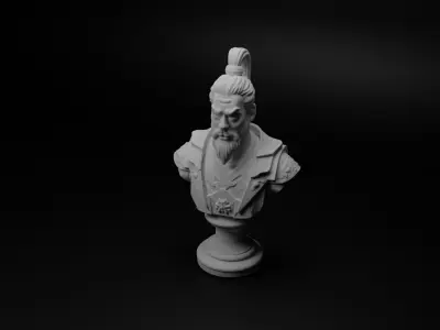 Mongol Archer Bust Chess 3D print model purchase
