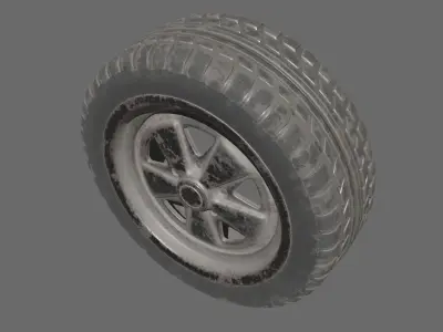 Rusty Tire 3D model by papayadigital163