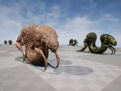 Monster6 Low-poly 3D model