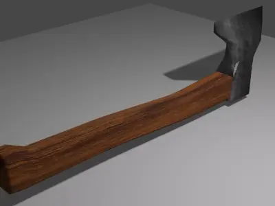 Melee weapon - axe Low-poly 3D model