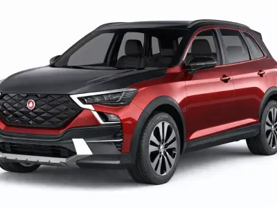 Generic SUV Vehicle Neutral Contemporary SUV Asset 03 3D model