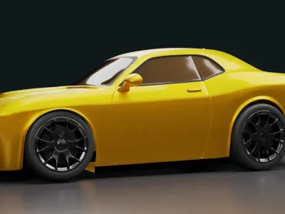 3D Print-Ready Dodge Hellcat Hotwheels Free 3D print model purchase