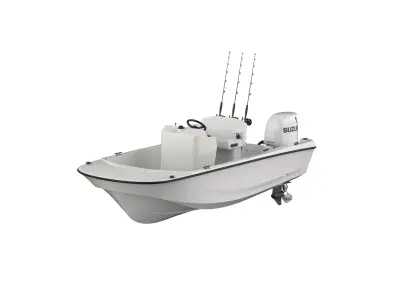 5 Meter Fishing Boat 3D model