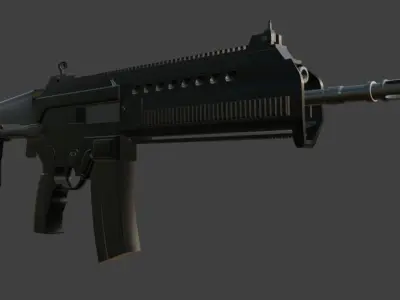 R27 Assault Rifle Low-poly 3D model