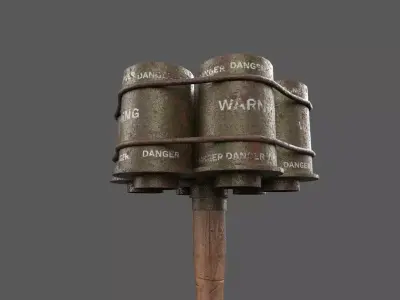 Hand Granade Low-poly 3D model purchase