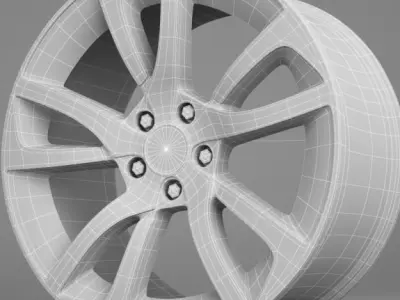 4go wheel rims 3D model