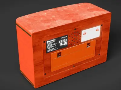 Roadstar retro radio 3D model