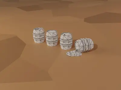 BarreLs low-poly preview pack Free low-poly 3D model